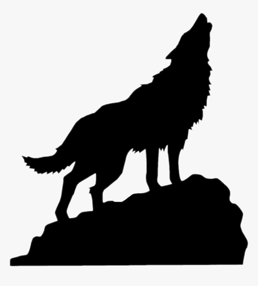 #silhouette #sillhouette #shilouette #wolf #howl #howlingwolf - Howling Wolf Clipart, HD Png Download, Free Download