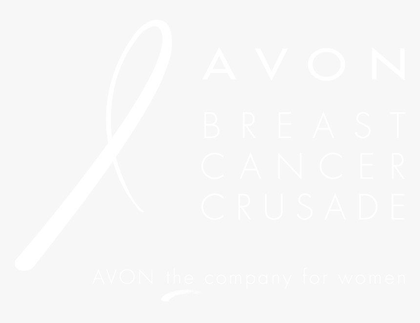 Avon Breast Cancer Crusade 02 Logo Black And White - Johns Hopkins White Logo, HD Png Download, Free Download