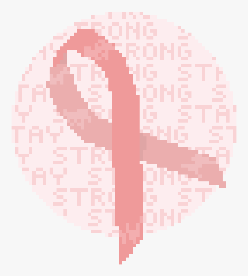 Joy Emoji Png -breast Cancer Awareness Ribbon - Pixel Art Crescent Moon, Transparent Png, Free Download