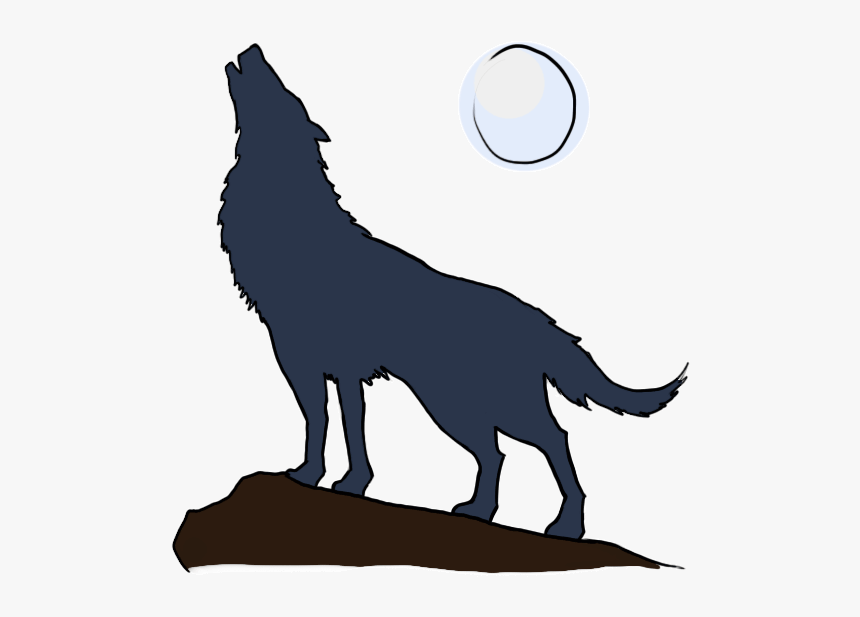 How To Draw A - Wolf Howling Cartoon Drawing, HD Png Download, Free Download