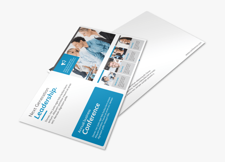 Conference Invitation Postcard Template Preview - Flyer, HD Png Download, Free Download