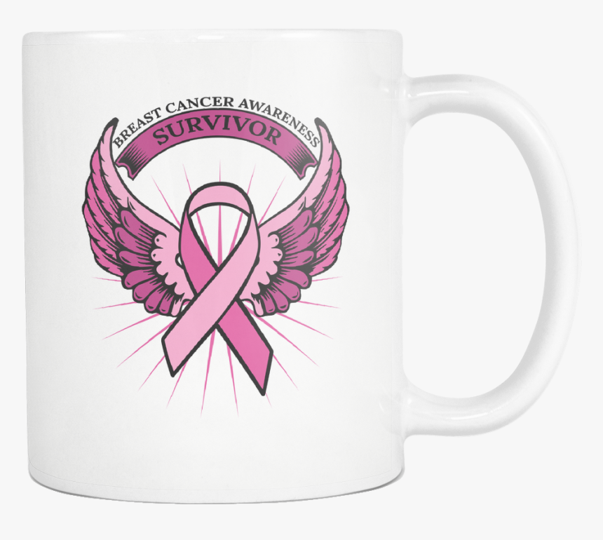 Breast Cancer Awareness Survivor Pink Ribbon Merchandise - Mug, HD Png Download, Free Download