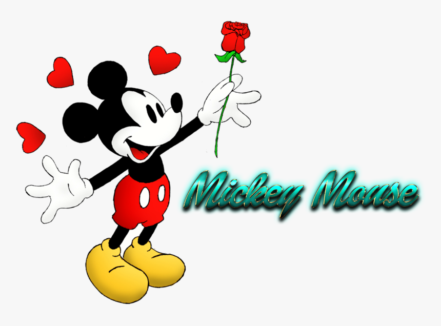 Mickey Mouse Free Desktop Background - Cartoon Drawing Mickey Mouse, HD Png Download, Free Download