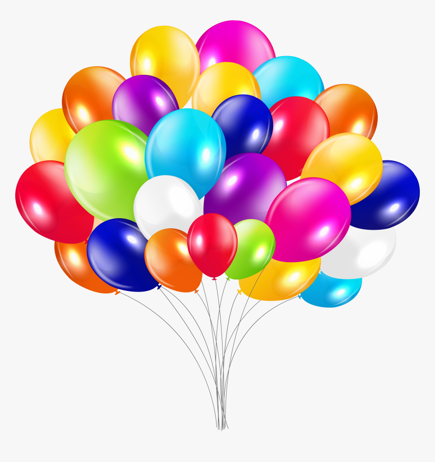 Bunch Of Balloons Png - Bundle Of Balloons Png, Transparent Png, Free Download