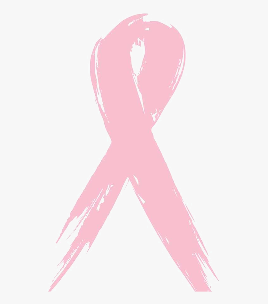 Transparent Pink Ribbon Clipart - Breast Cancer Ribbon Black Background, HD Png Download, Free Download