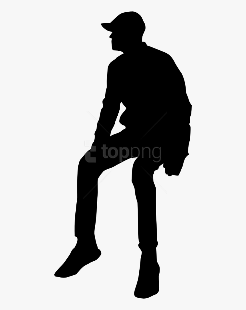 Sitting Silhouette Png - Sitting People Silhouette Png, Transparent Png, Free Download