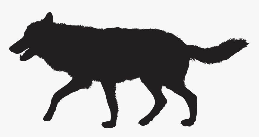 Wolf Silhouette Drawing Free - Wolf Silhouette Png, Transparent Png, Free Download