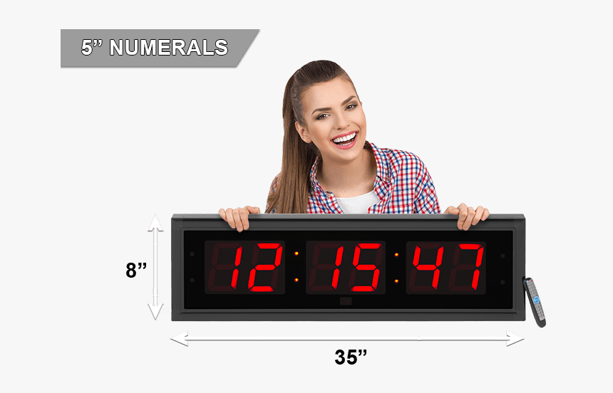 Large Digital Clock, HD Png Download, Free Download