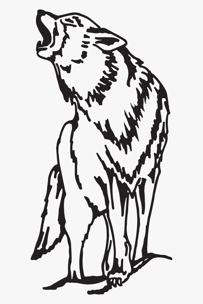 Simple Lone Wolf Howling, HD Png Download, Free Download