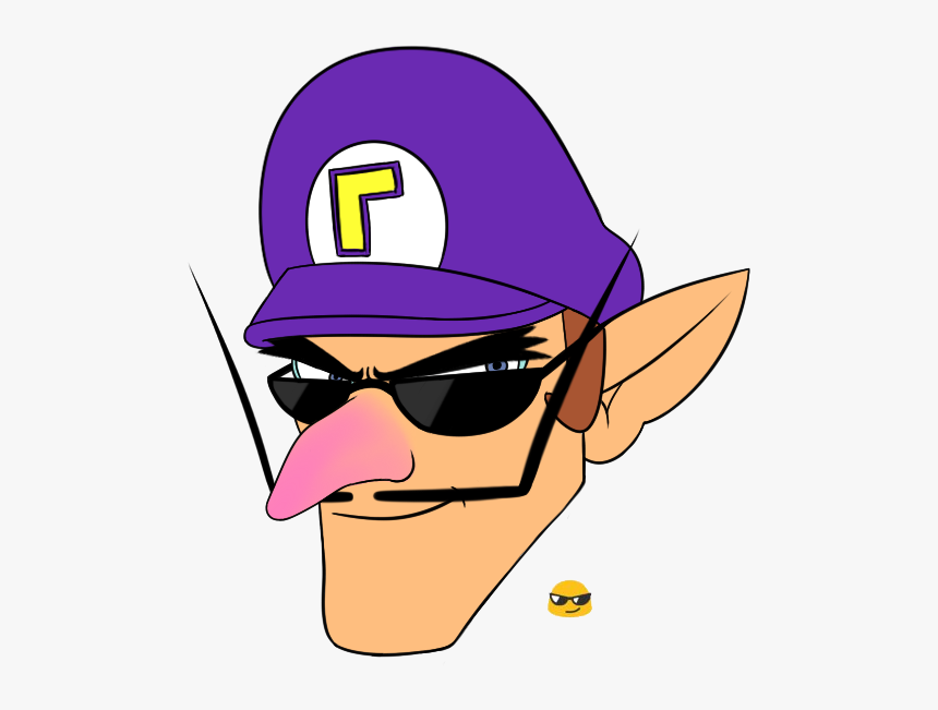 Waluigi Hat Png - Waluigi Emoji, Transparent Png, Free Download