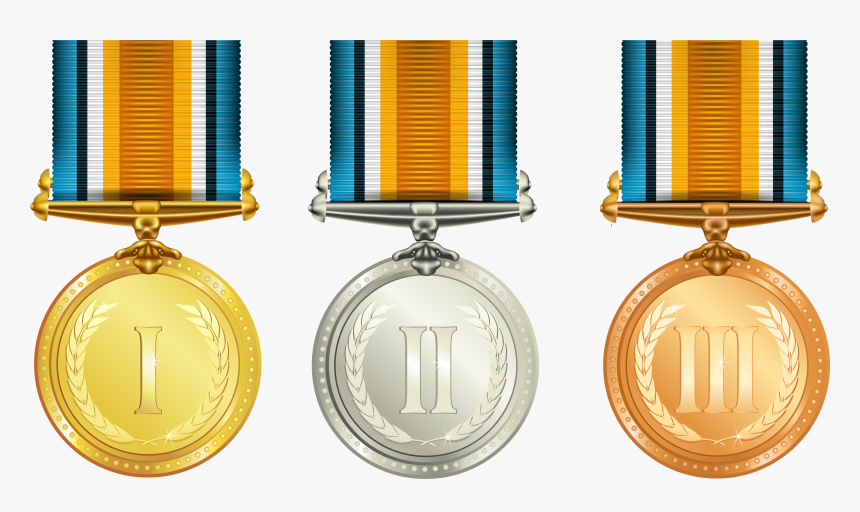 Medal,gold Accessory,bronze Medal - Gold Silver And Bronze Medals Png, Transparent Png, Free Download