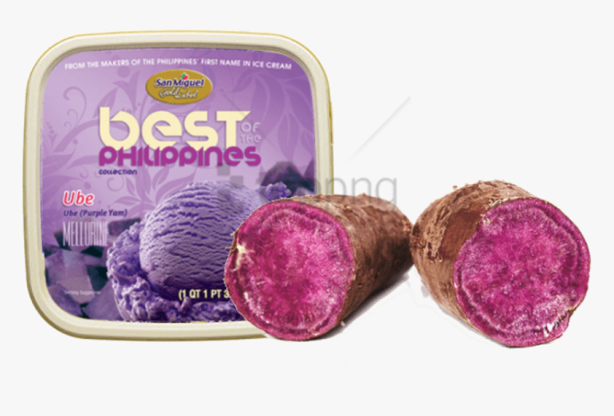 Food,purple Yam,taro,root Blue Potato,produce - Ube Ice Cream Best Philippines, HD Png Download, Free Download