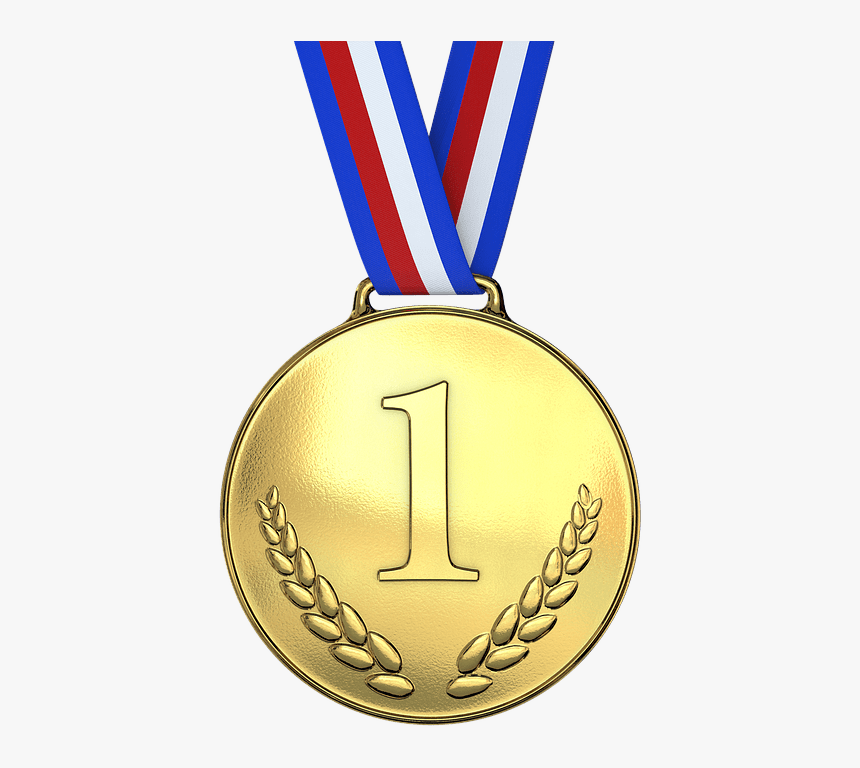 Gold Medal First One - Medalla De Plata Png, Transparent Png, Free Download