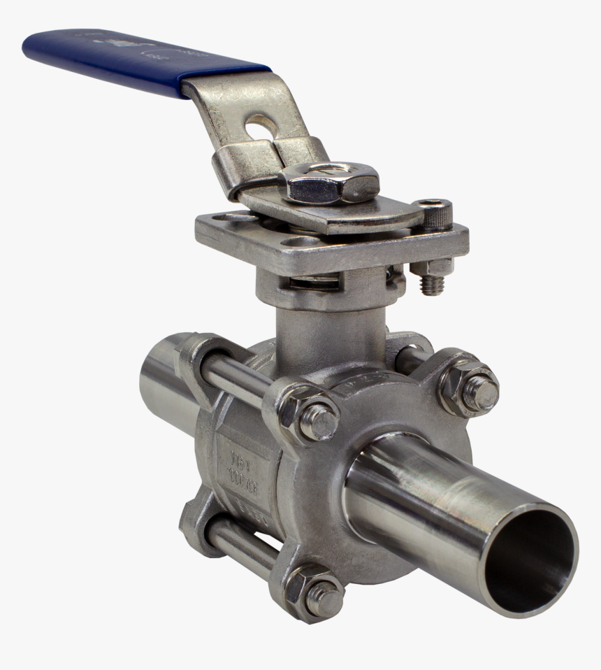 Flow , 3 Piece Stainless Steel Ball Valve , Png Download - Tap, Transparent Png, Free Download