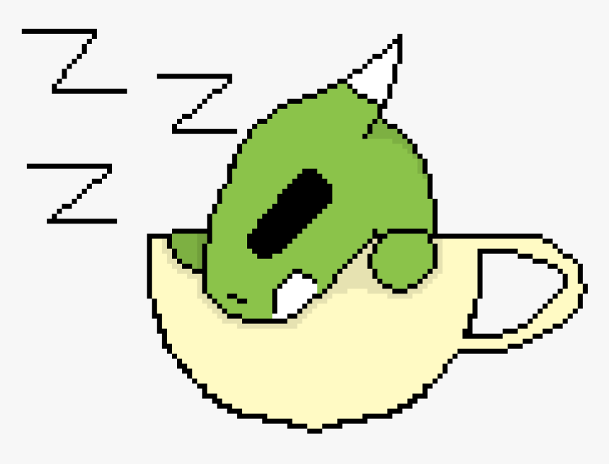 Cute Baby Dragon Sleeping In A Tea Cup Clipart , Png - Clip Art, Transparent Png, Free Download