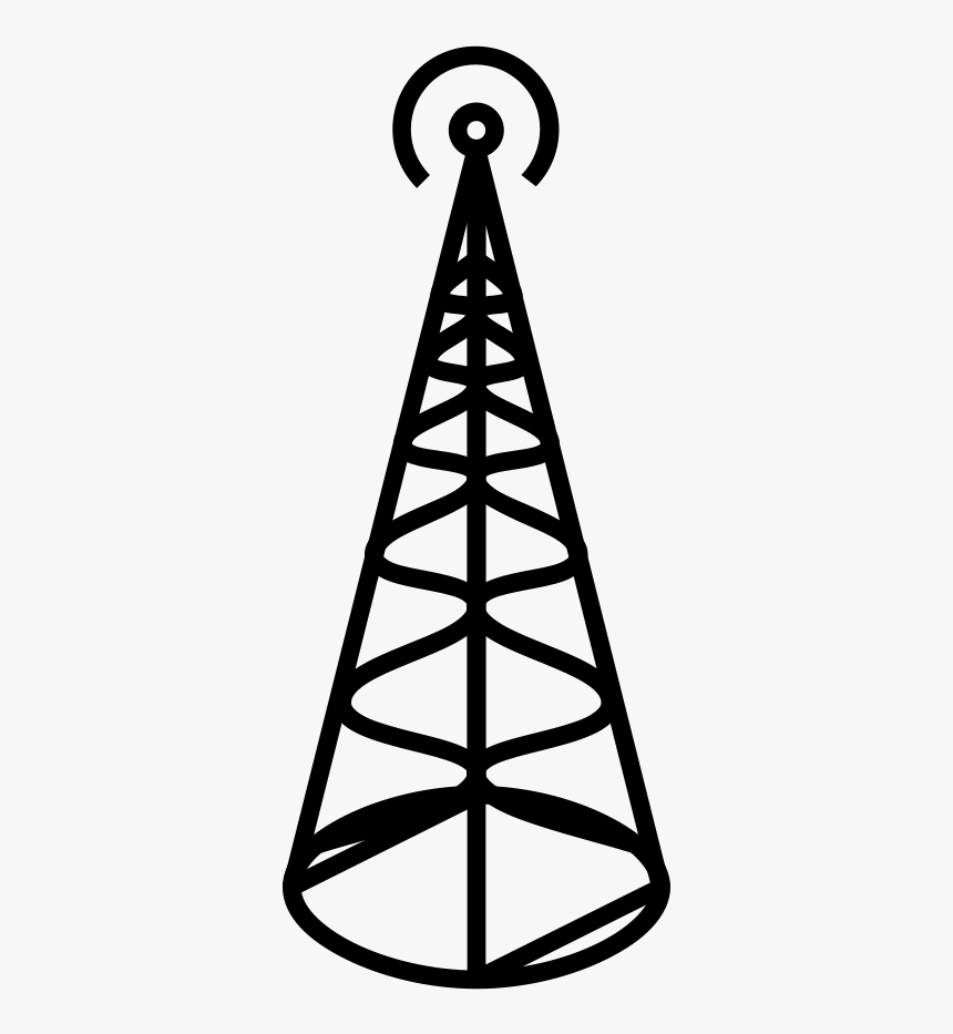 Antenna Rounded Svg Clip Arts - Tower Clipart Png, Transparent Png, Free Download