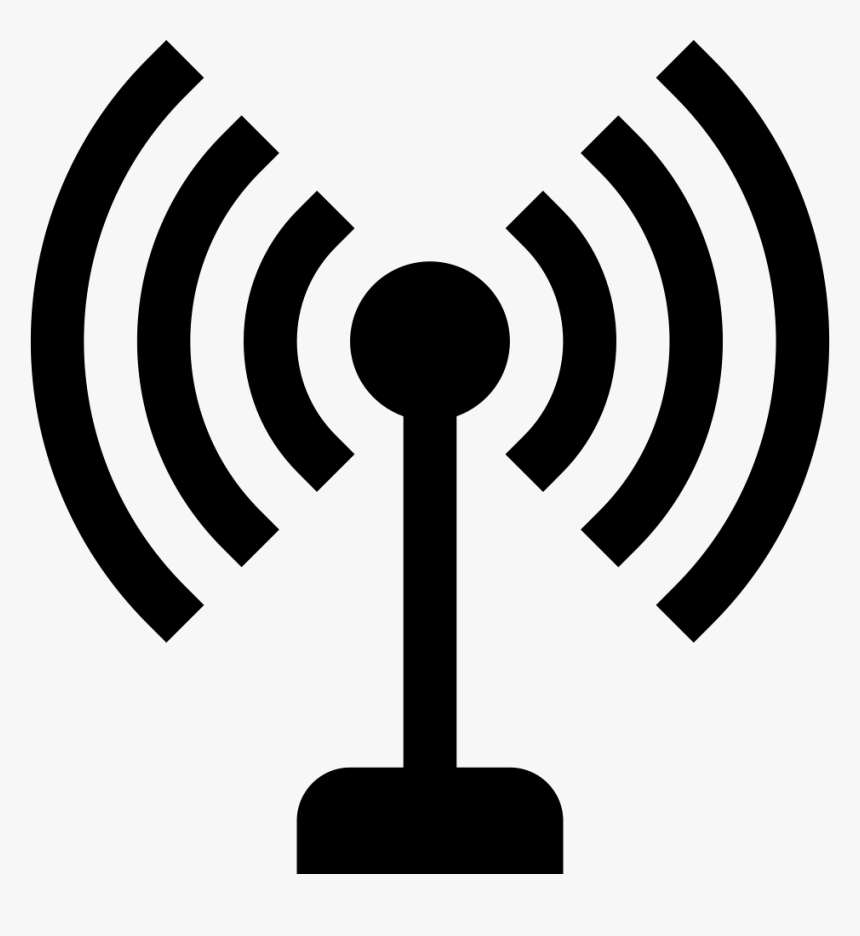 Antenna With Signal Lines Symbol - Wifi Signal, HD Png Download, Free Download