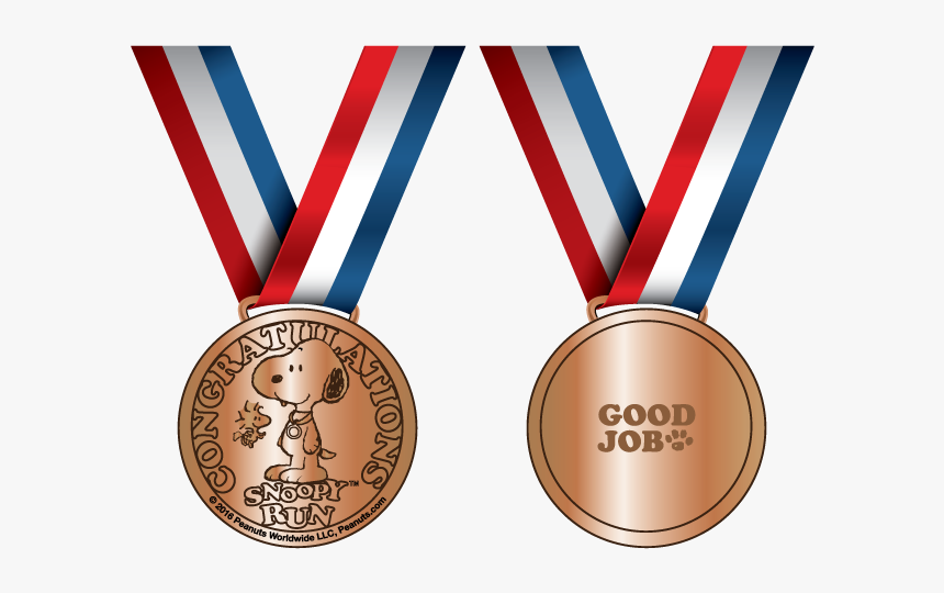 Medal Clipart Race Medal - Snoopy Run 2017 Singapore, HD Png Download, Free Download