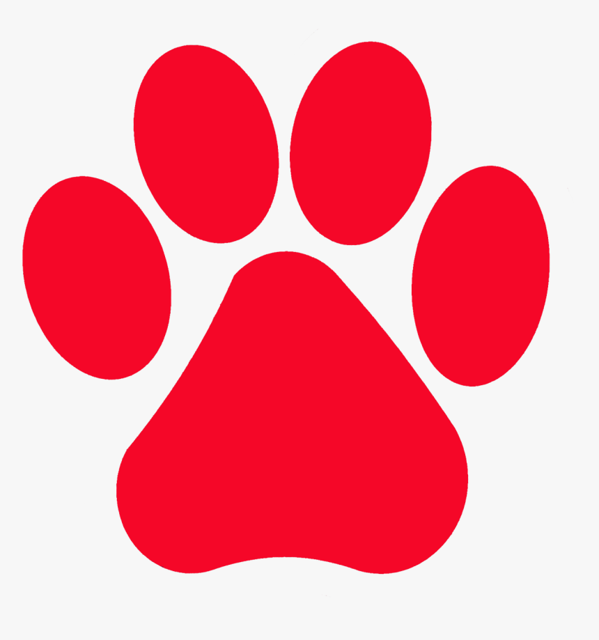 Huella De Perro Png - Cat Paw Print Red, Transparent Png, Free Download
