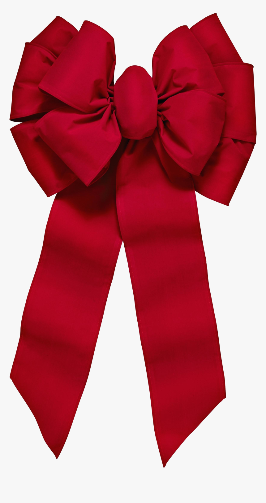 Christmas Bow How To Make Bows For Presents With Ribbon - Carmine, HD Png Download, Free Download