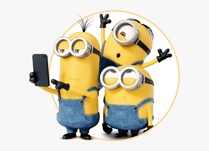 Minions On The Phone, HD Png Download, Free Download