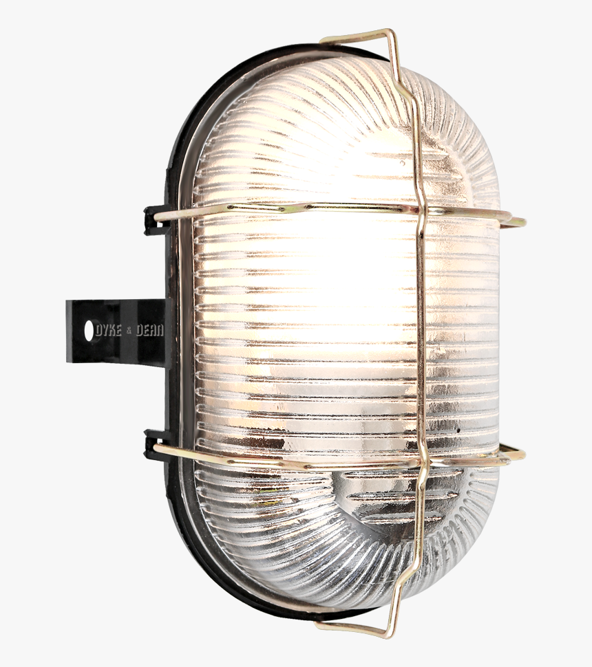 Waterproof Glass & Brass Black Bulkhead Lamp - Lamp, HD Png Download, Free Download