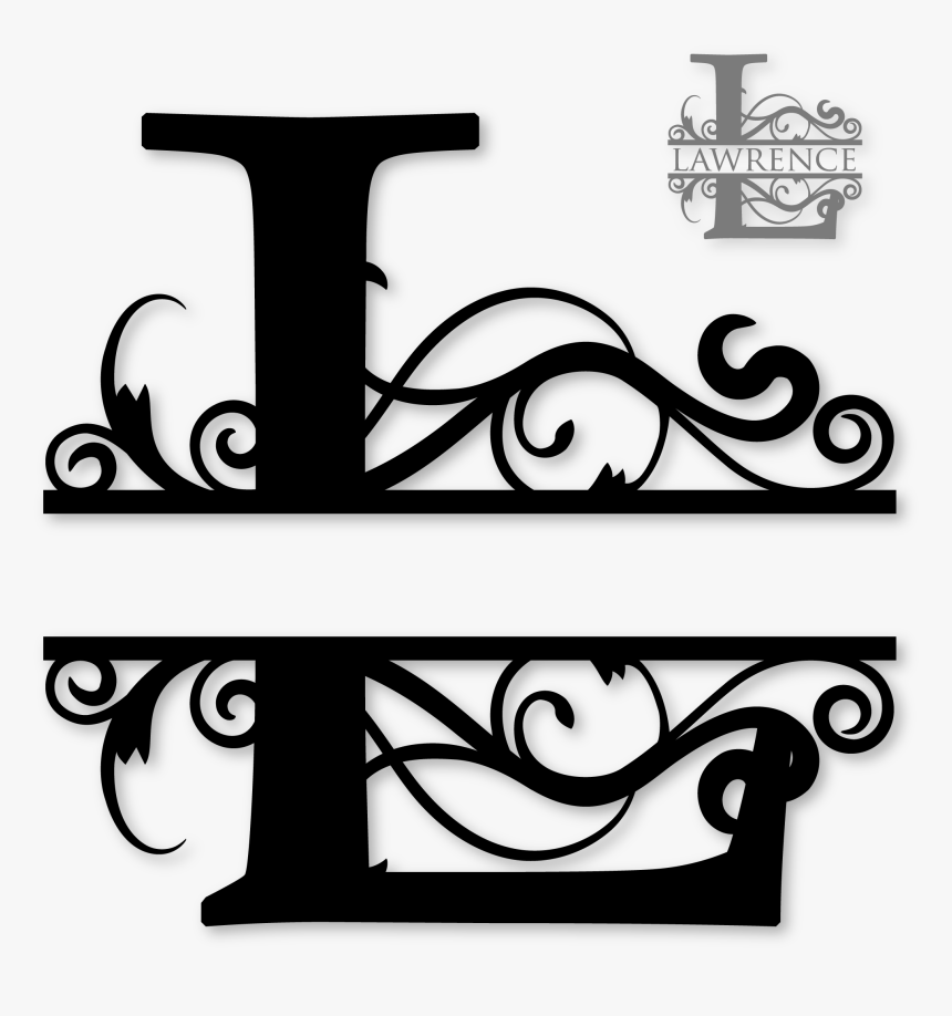 Decorative Monogram Split Letter Graphic Design Template Isolated Royalty Free  SVG, Cliparts, Vectors, and Stock Illustration. Image 128387388.