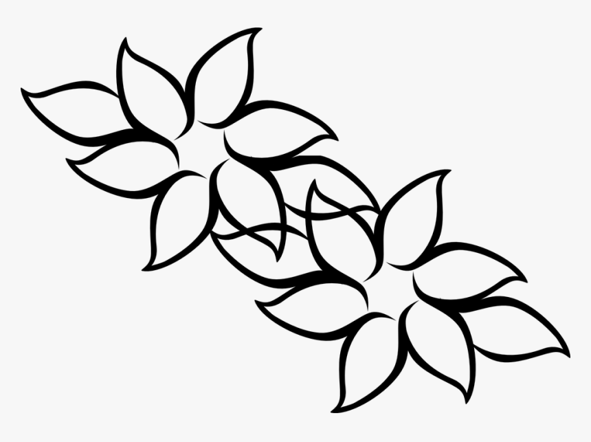 Flores Para Colorir E Pintar - Easy Hawaii Flower Drawing, HD Png Download, Free Download