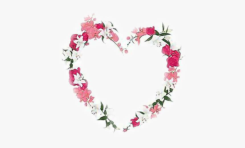 #coracaodeflores #coraçao #flores #heart #flowers - Coração De Flores Png, Transparent Png, Free Download