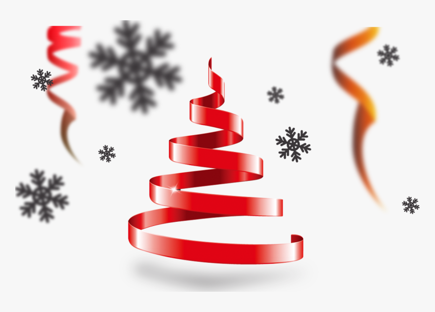 Ribbon Christmas Ornaments Png - Lineas De Arbol Navideño Png, Transparent Png, Free Download