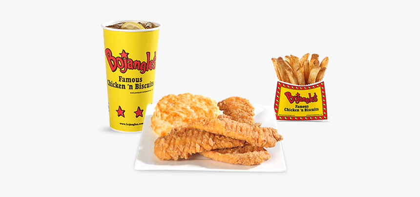 Bojangles 4 Piece Boneless Supremes Combo With Fries - Bojangles' Famous Chicken 'n Biscuits, HD Png Download, Free Download