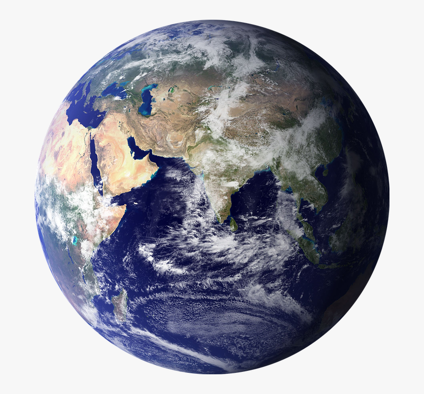 Planeten Clipart Earth Half - Earth Png, Transparent Png, Free Download