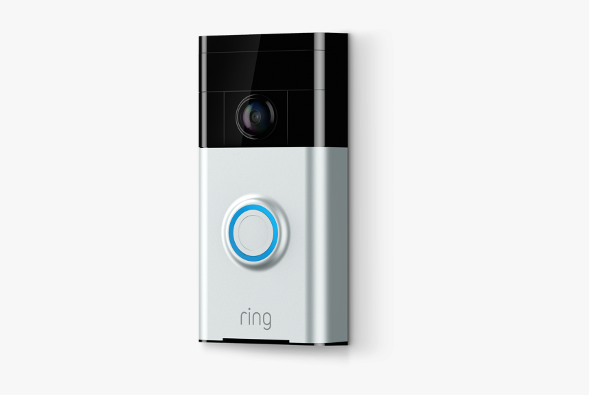 Ring Doorbell Startup Is Acquired By Amazon In Smart - Ring Video Doorbell 2 Satin Nickel, HD Png Download, Free Download
