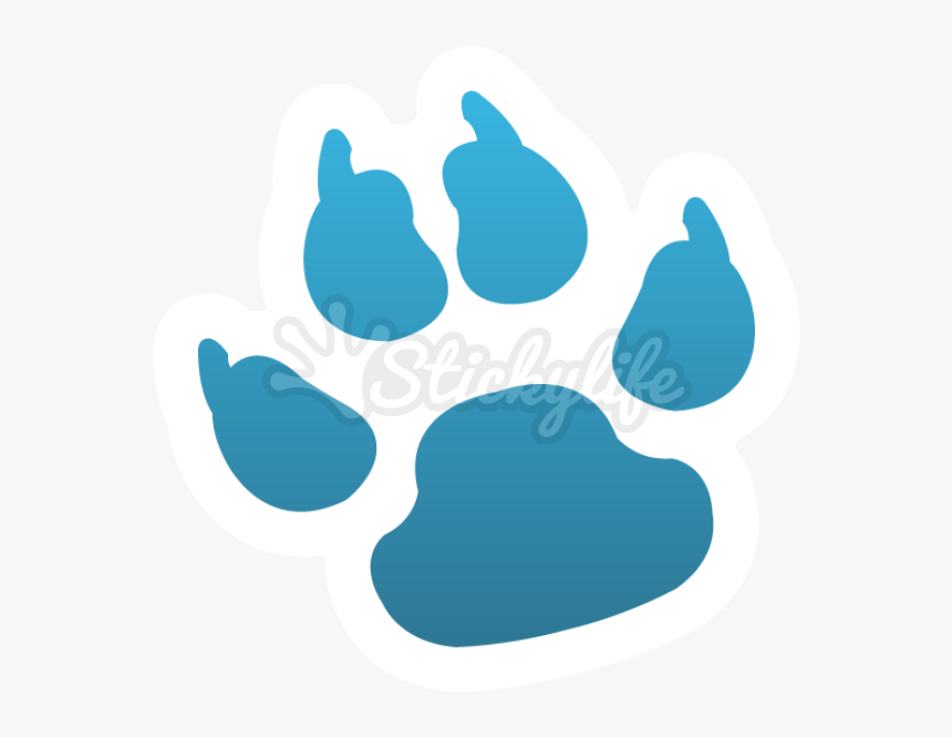 Dog Paw Print - Orange Tiger Paw Clipart, HD Png Download, Free Download