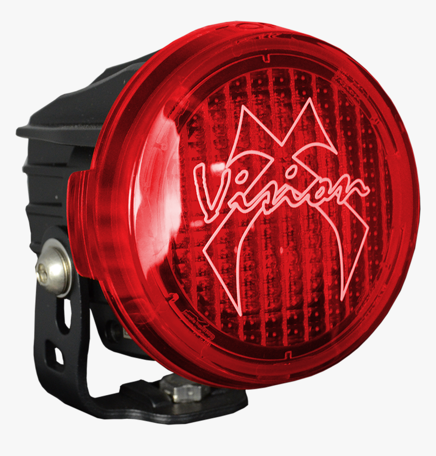 Vision X Optimus Round Series Pcv Red Cover Euro Beam - Circle, HD Png Download, Free Download