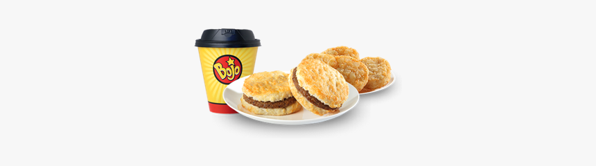 Bojangles 2 Sausage Biscuits Combo - Sandwich Cookies, HD Png Download, Free Download