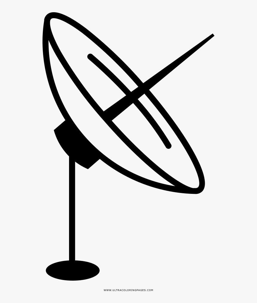 Antenna Coloring Page - Antena Para Colorir, HD Png Download, Free Download