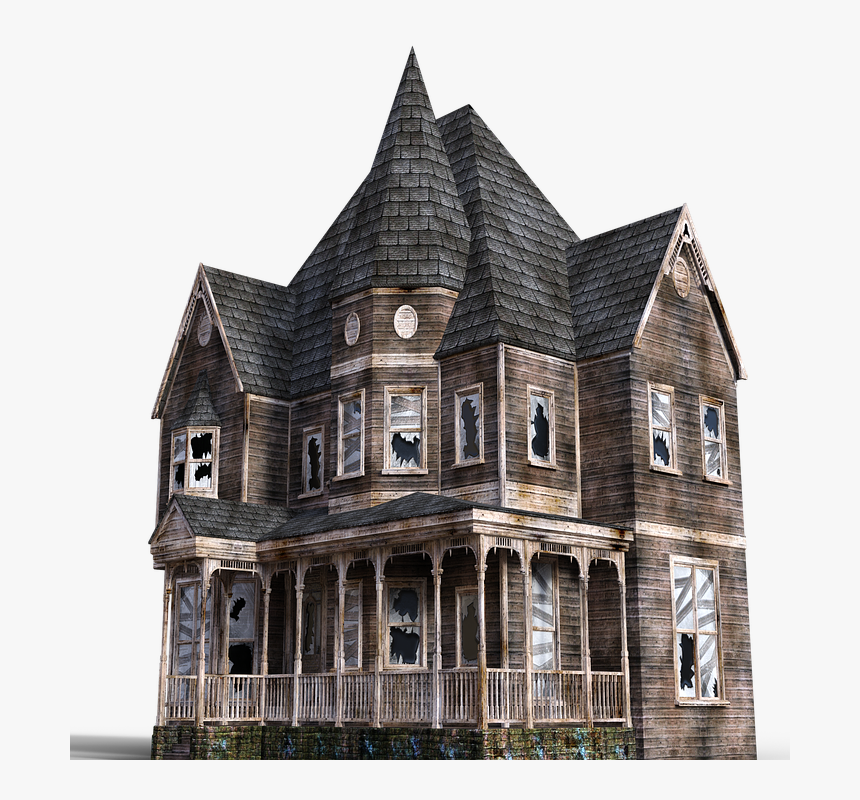 Halloween, Horror, Haunted House, Nightmare, Villa - Transparent Haunted House Png, Png Download, Free Download