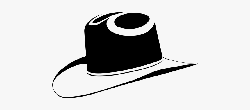 Cowboy Hat Vector Graphics - Black Cowboy Hat Clip Art, HD Png Download, Free Download