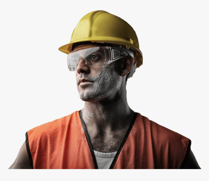 Tough Man In Hard Hat Vector Png - Hard Hat, Transparent Png, Free Download