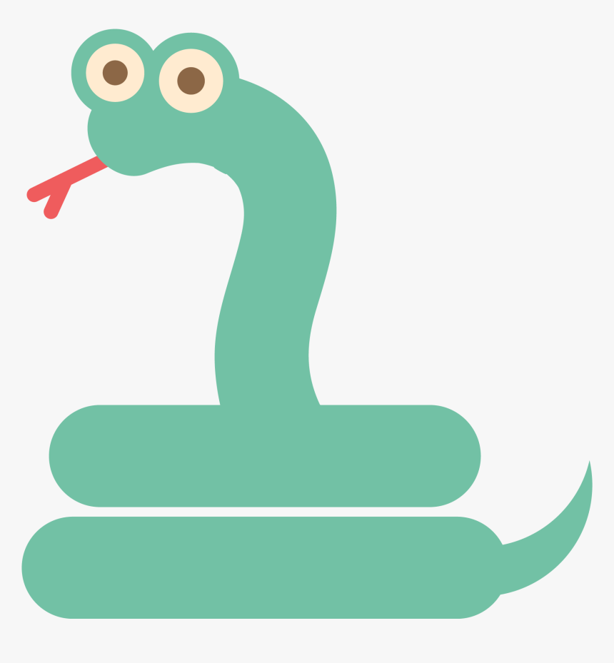 Transparent Rattlesnake Clipart Black And White - Snake Cartoon Alpha Png, Png Download, Free Download