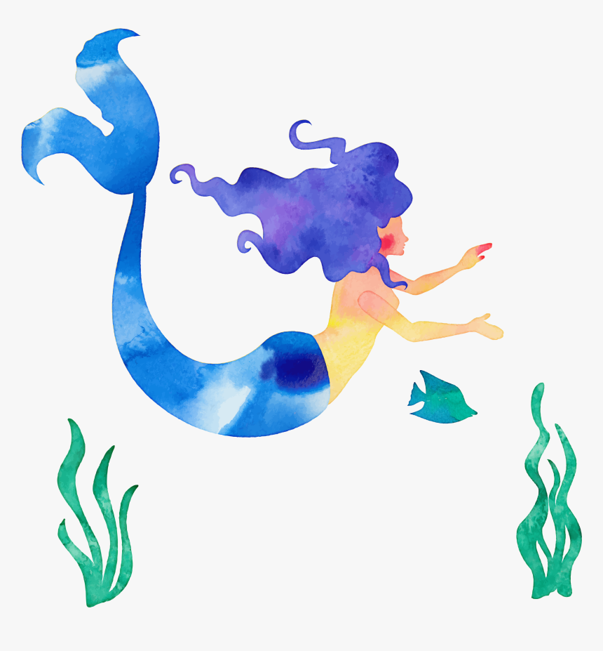 The Little Mermaid Cartoon Illustration - Mermaid Cartoon Png, Transparent Png, Free Download