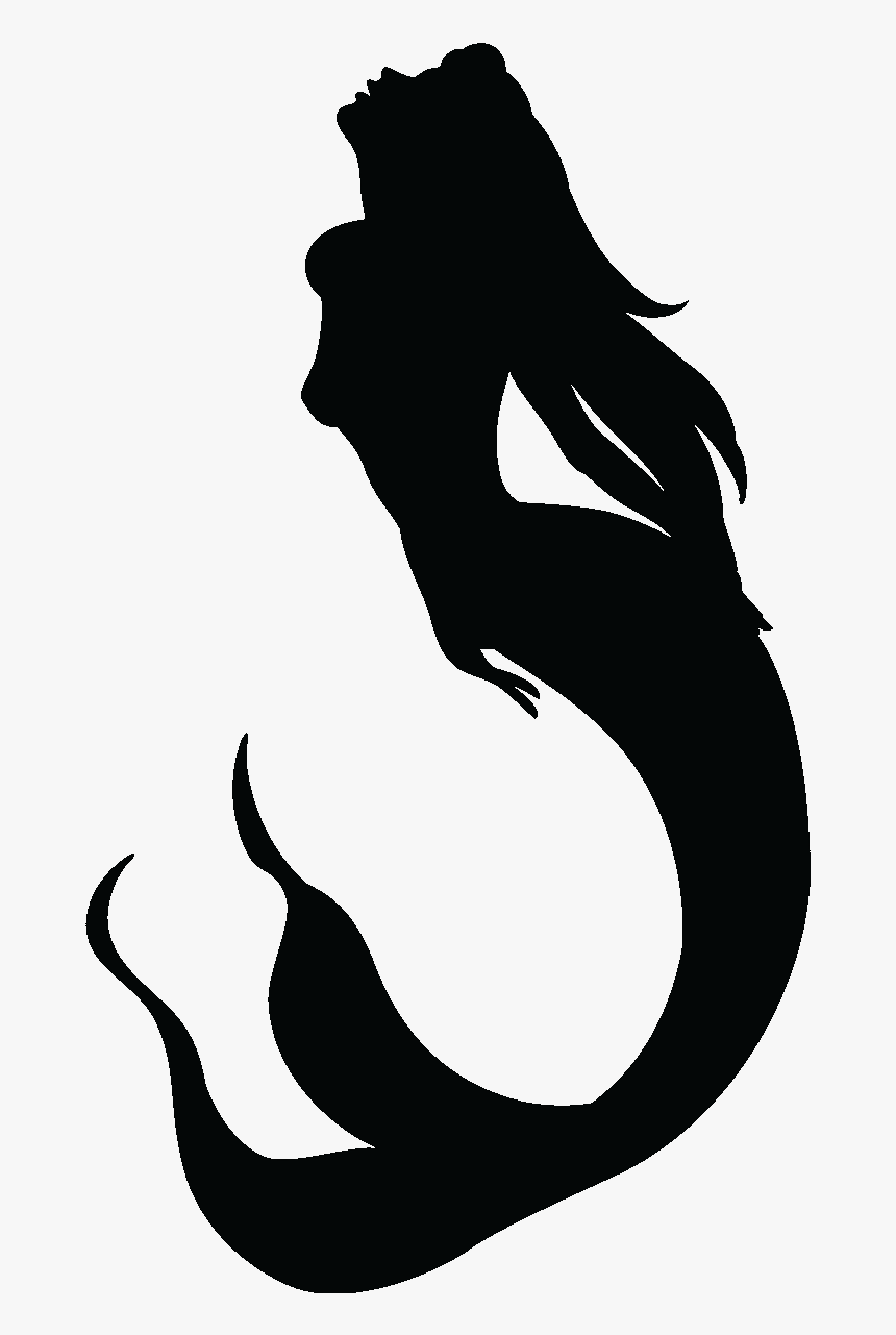 Sticker Bathroom Shower Toilet Wall Decal - Transparent Background Mermaid Silhouette Png, Png Download, Free Download