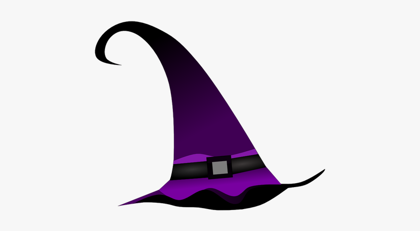 Purple Witch Hat Vector Clip Art - Halloween Witch Hat Clipart, HD Png Download, Free Download