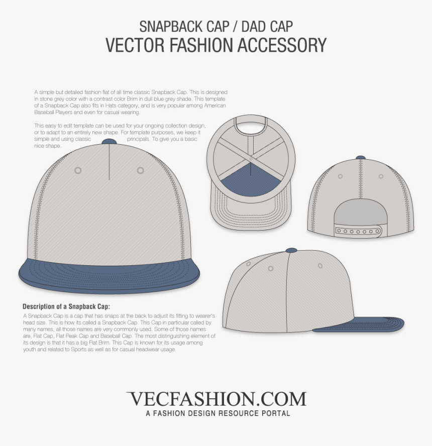 Snapback Cap Vector Fashion Flat"
 Class="lazyload - Track Pants Template, HD Png Download, Free Download
