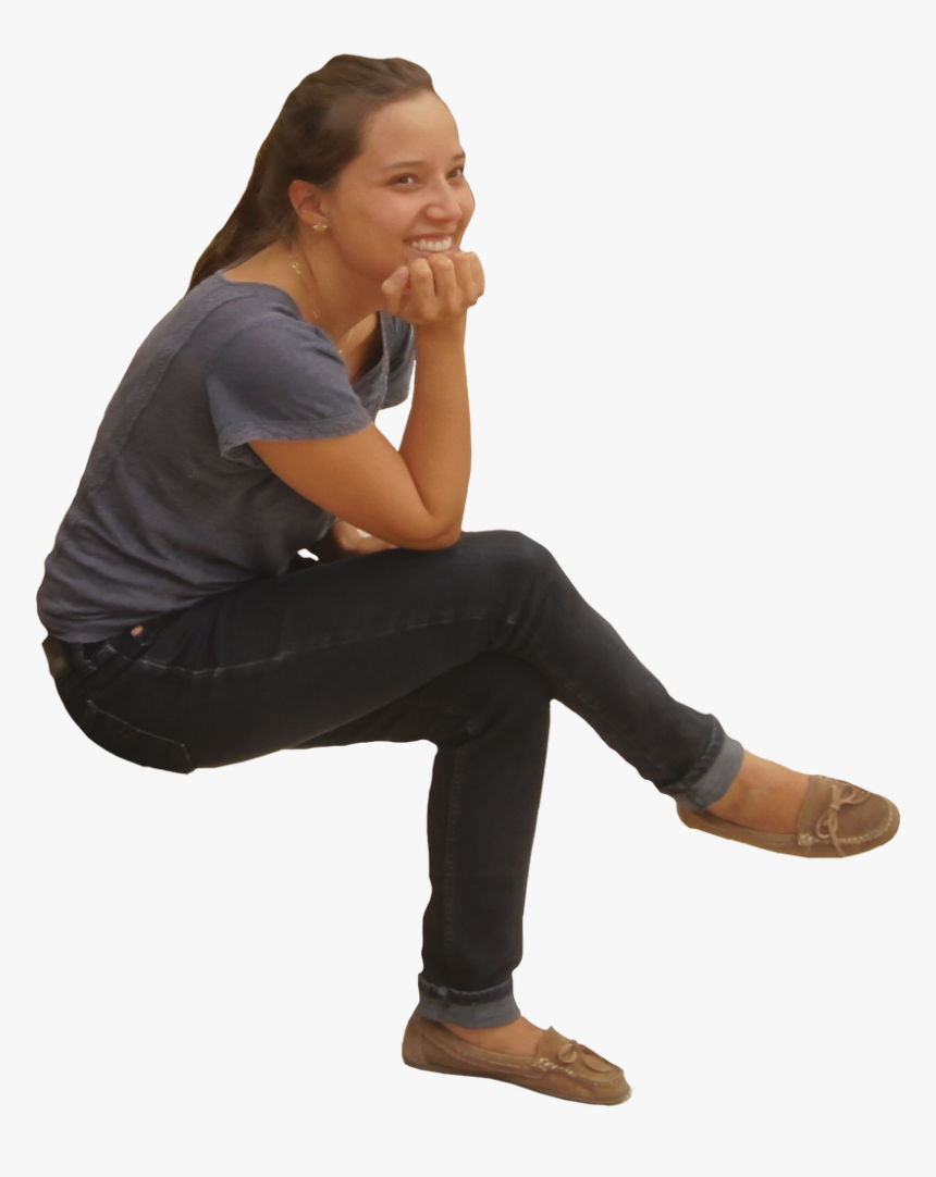 Escala Latina Sentado - People Sitting Lateral Png, Transparent Png, Free Download