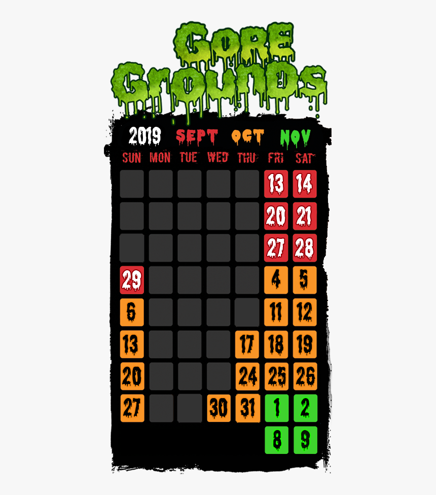Haunted House Calendar 2019, HD Png Download, Free Download