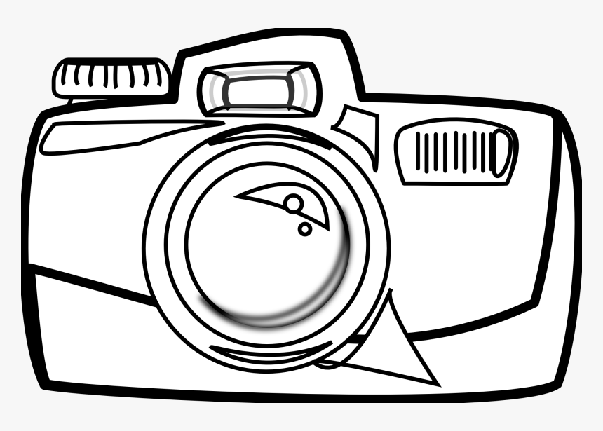 Camera Vector Art - Camera Clipart Black And White, HD Png Download, Free Download