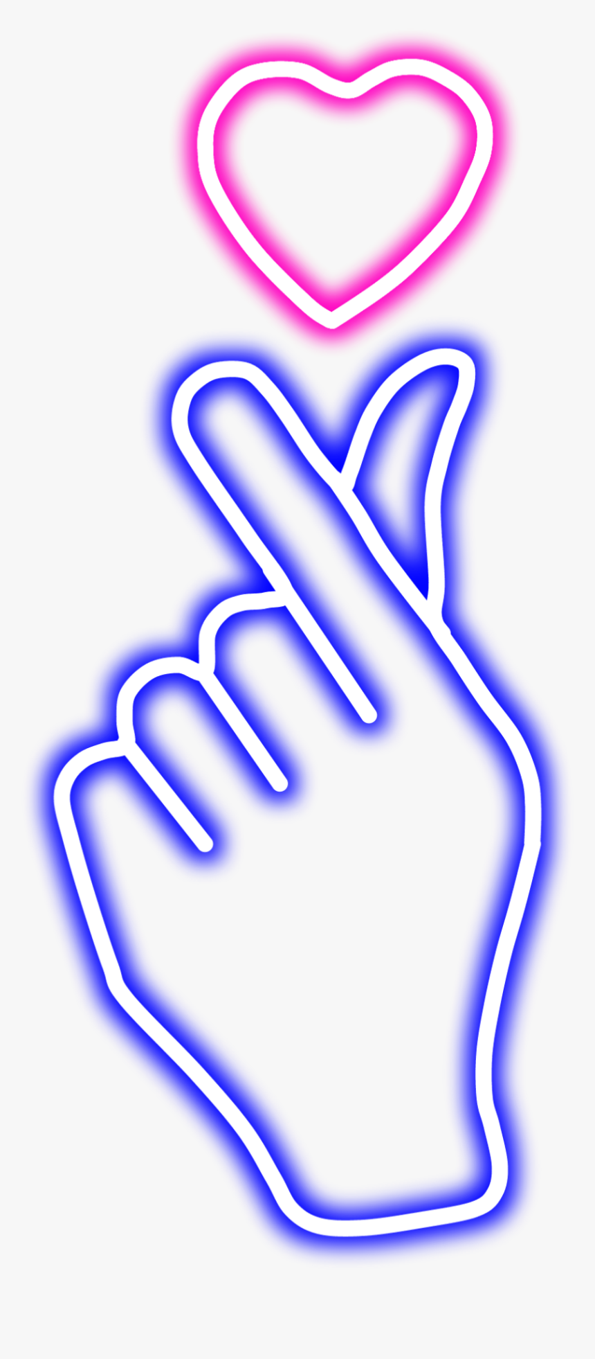 Blue Hand Heart, HD Png Download, Free Download