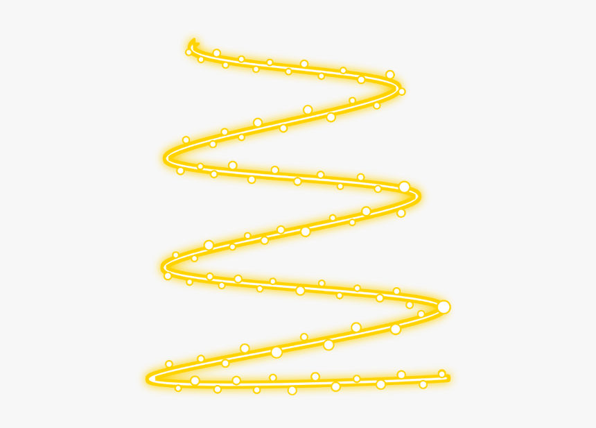 Neon Line Spiral Yellow White Geometric Line Gachalife - Neon Spiral Yellow, HD Png Download, Free Download